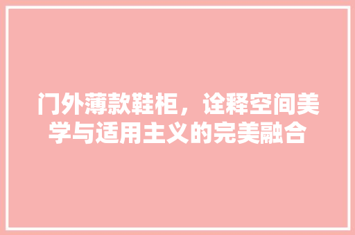 门外薄款鞋柜，诠释空间美学与适用主义的完美融合