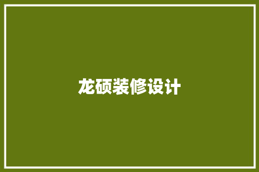 龙硕装修设计