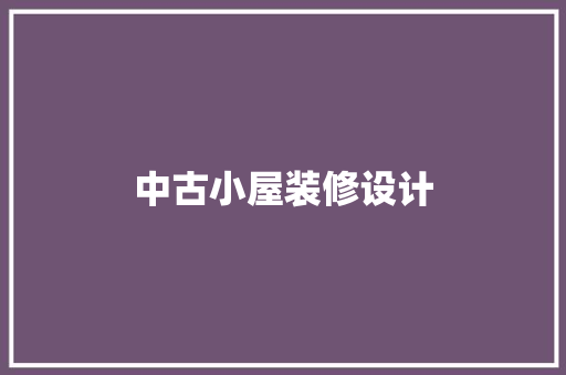 中古小屋装修设计