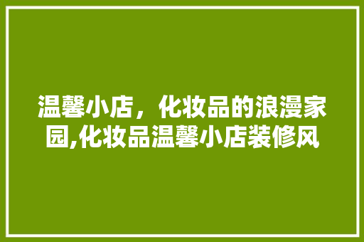 温馨小店，化妆品的浪漫家园,化妆品温馨小店装修风格